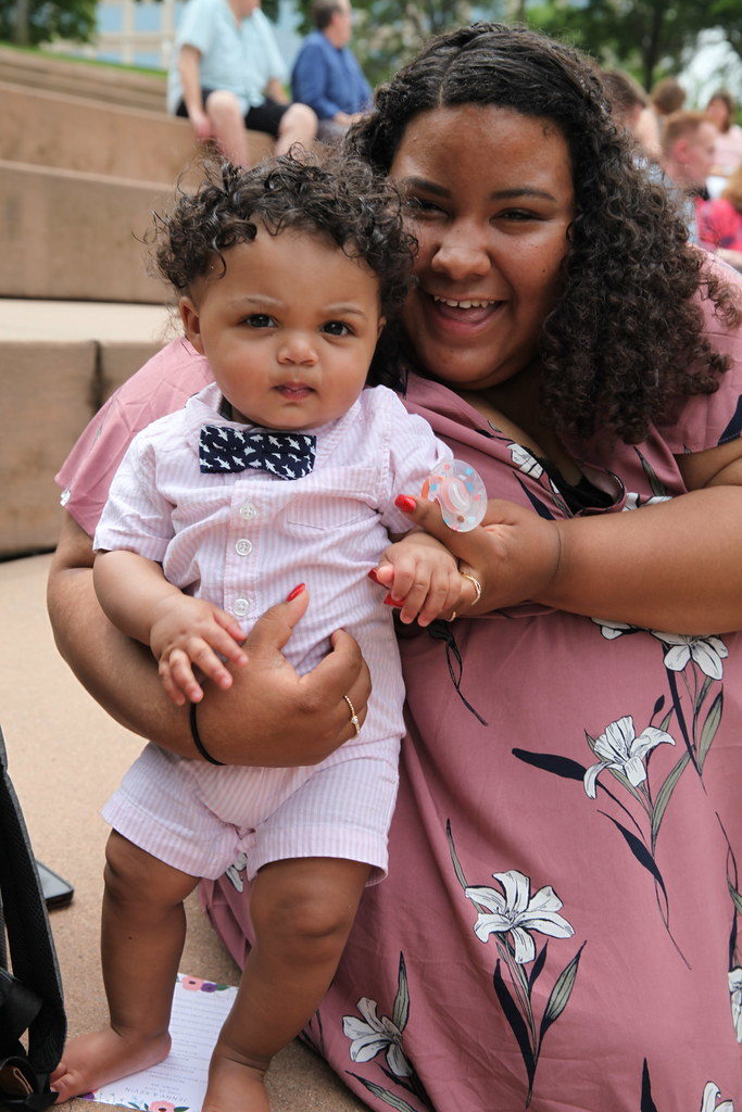 Bride's adorable baby grandson