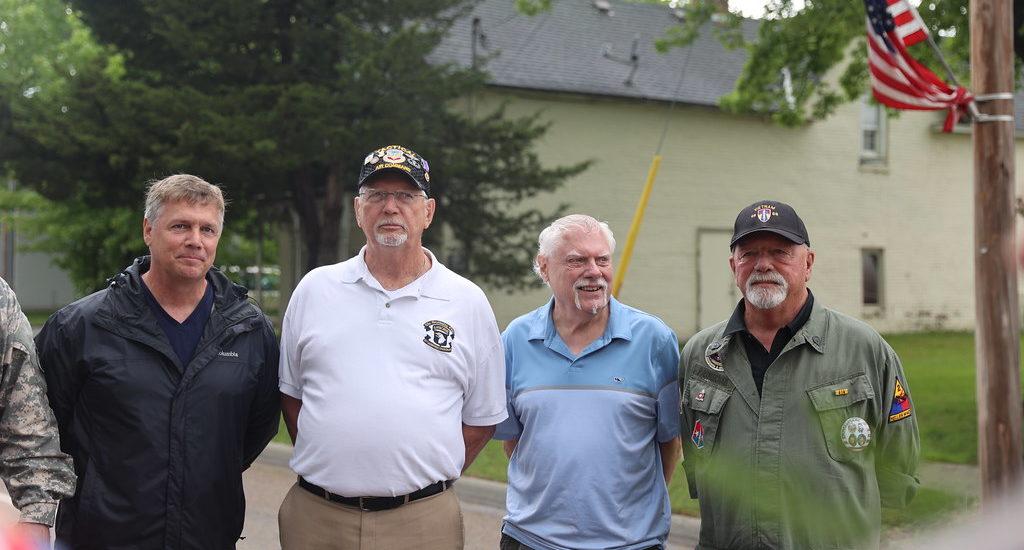 My Dad and three of his half-brothers after the Memorial Day Parade