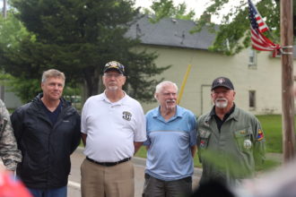 My Dad and three of his half-brothers after the Memorial Day Parade